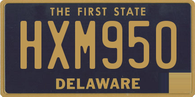 DE license plate HXM950