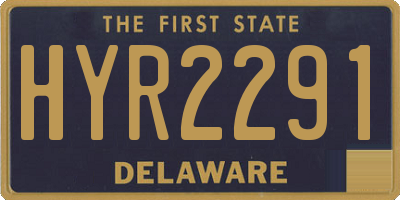 DE license plate HYR2291