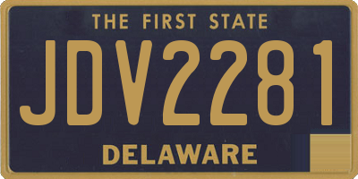 DE license plate JDV2281