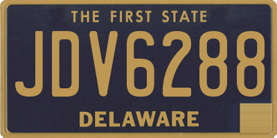 DE license plate JDV6288