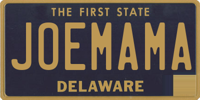 DE license plate JOEMAMA