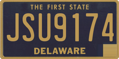 DE license plate JSU9174