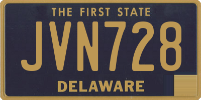 DE license plate JVN728