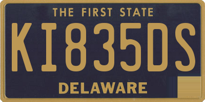 DE license plate KI835DS