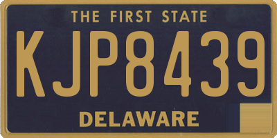 DE license plate KJP8439