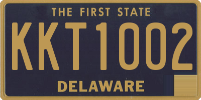 DE license plate KKT1002