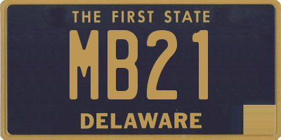 DE license plate MB21