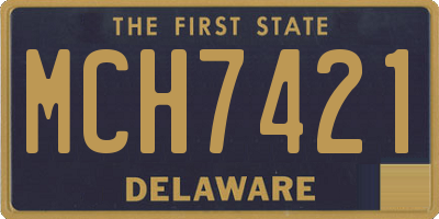 DE license plate MCH7421