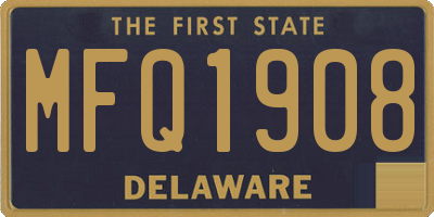 DE license plate MFQ1908