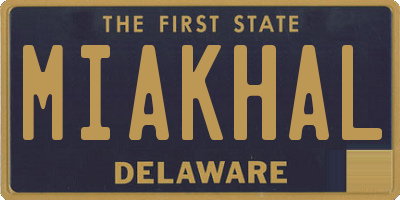 DE license plate MIAKHAL