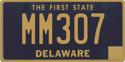 DE license plate MM307