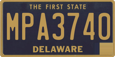 DE license plate MPA3740