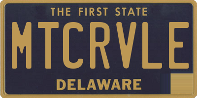 DE license plate MTCRVLE