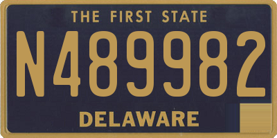 DE license plate N489982