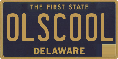DE license plate OLSCOOL