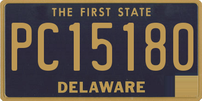 DE license plate PC15180