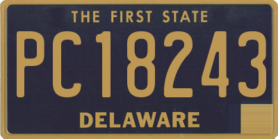 DE license plate PC18243