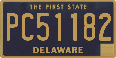 DE license plate PC51182