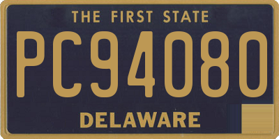 DE license plate PC94080