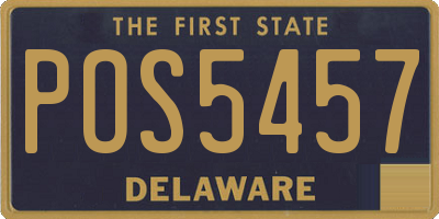 DE license plate POS5457