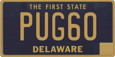 DE license plate PUG60