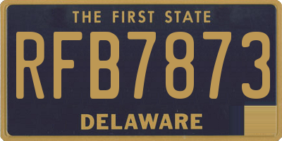 DE license plate RFB7873