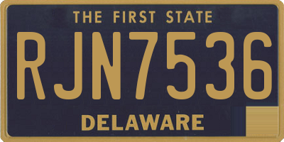 DE license plate RJN7536