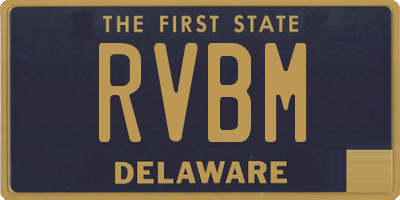 DE license plate RVBM