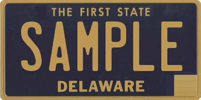 DE license plate SAMPLE