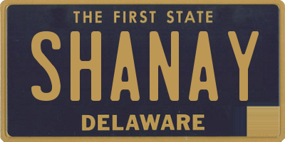 DE license plate SHANAY