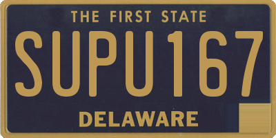 DE license plate SUPU167