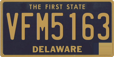 DE license plate VFM5163