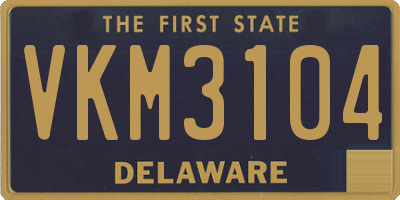 DE license plate VKM3104