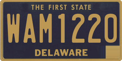 DE license plate WAM1220