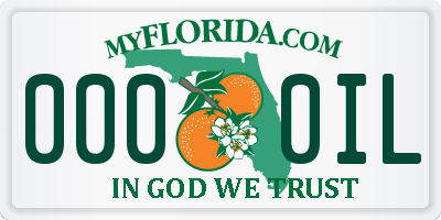 FL license plate 0000IL