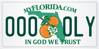 FL license plate 0000LY