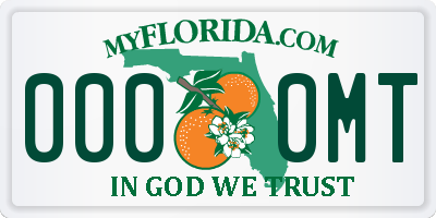 FL license plate 0000MT