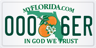 FL license plate 0006ER