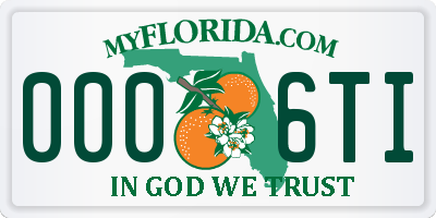 FL license plate 0006TI