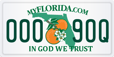 FL license plate 0009OQ