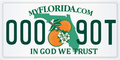 FL license plate 0009OT