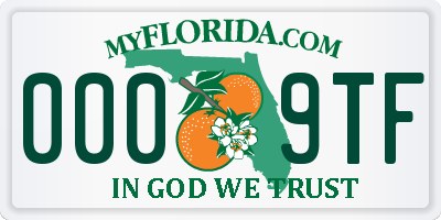 FL license plate 0009TF