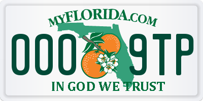 FL license plate 0009TP