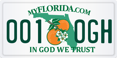 FL license plate 0010GH