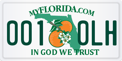 FL license plate 0010LH