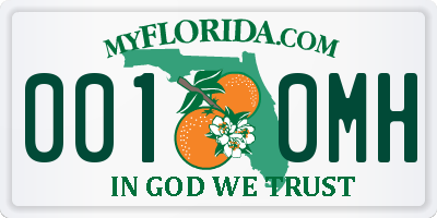 FL license plate 0010MH