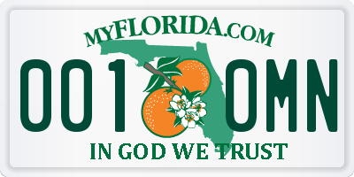 FL license plate 0010MN