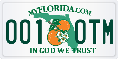 FL license plate 0010TM