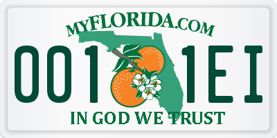 FL license plate 0011EI