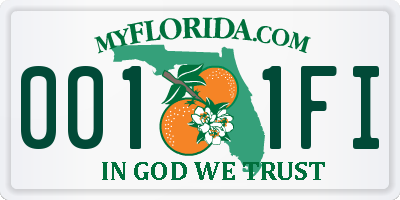 FL license plate 0011FI